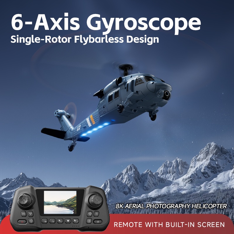 8K 플라이바리스 광학 흐름 호버 LCD 화면 WIFI - Rc Helicopter Nitro 리뷰 및 가격